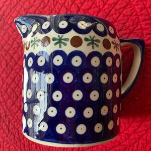 🆕⭐️Boleslawiec Poland pottery pitcher
